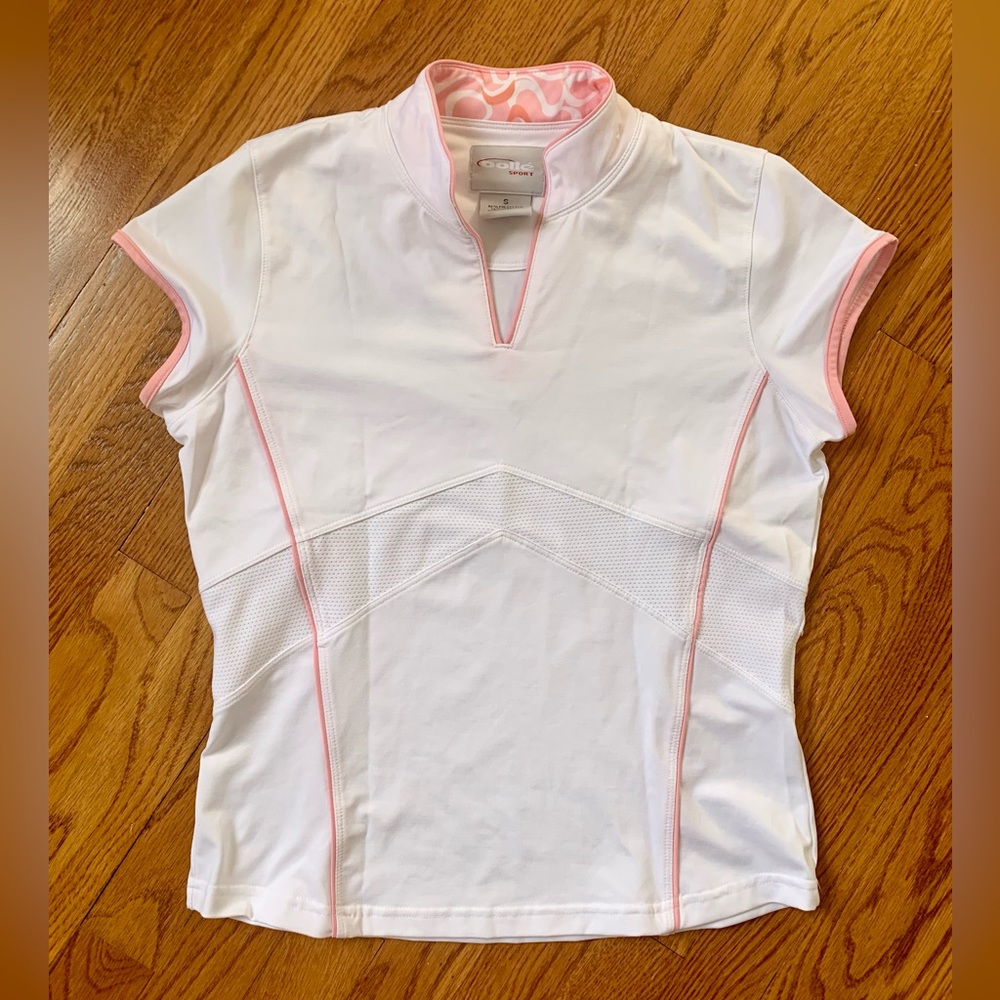Belle Sport Tennis Cap Sleeve Top